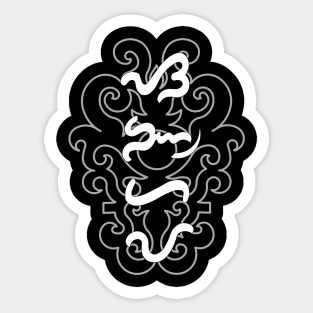 Tribal Pattern / Baybayin word Sanghaya (Dignity) Sticker